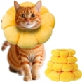 thumbnail image 6 of Donut ConeforDogs, Soft CollarforDogs, Sunflower Pet Cone, 14inNeck, Plush Construction, ConeforDogs, Licking Chewing Block, Yellow, 1 Pc, 6 of 7