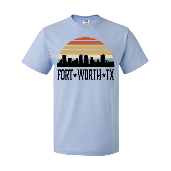 Inktastic Fort Worth Texas Skyline Retro T-Shirt