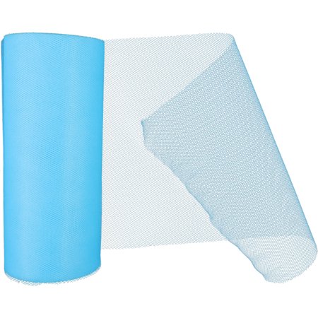 WRISTBIQUE Blue Tulle Roll 1Pcs for Craft Enthusiasts and Party Decorations Cuttable Non Raveling 5.9 Inch x 25 Yards WRISTBIQUE Blue Tulle Roll 1Pcs for Craft Enthusiasts and Party Decorations Cuttable Non Raveling 5.9 Inch x 25 Yards