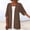 Brown, variant on Linen Jacket for Women Pull-On Lightweight Jacket Women Adaptable Convertible Jacket Cocoon Blue Elbow-Length Winter Jacket