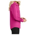 thumbnail image 3 of Womens Long Sleeve Easy Care Cotton/Polyester Shirt Tropical Pink 4XL, 3 of 6