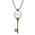 thumbnail image 1 of Quote I Major In Education Key Necklace Pendant Tray Embellished Chain, 1 of 3