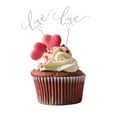 thumbnail image 4 of 10pcs Glitter Paper Topper Cake Cupcake Sticks Birthday Wedding Decoration Gold / Color, 4 of 8