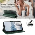 thumbnail image 4 of S22 Plus Case,for Galaxy S22 Plus Case Wallet,[RFID Blocking][Card Holder/Cash Slots][Kickstand]  Clasp Leather Protective Flip Cases Folio Cover for Samsung S22+ Plus (Green), 4 of 14