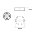 thumbnail image 2 of 5 Packs Small Circular Bubble Levels 32x12mm Mini Round Bullseye Spirit Level for Camera Tripod Workshop, White, 2 of 6