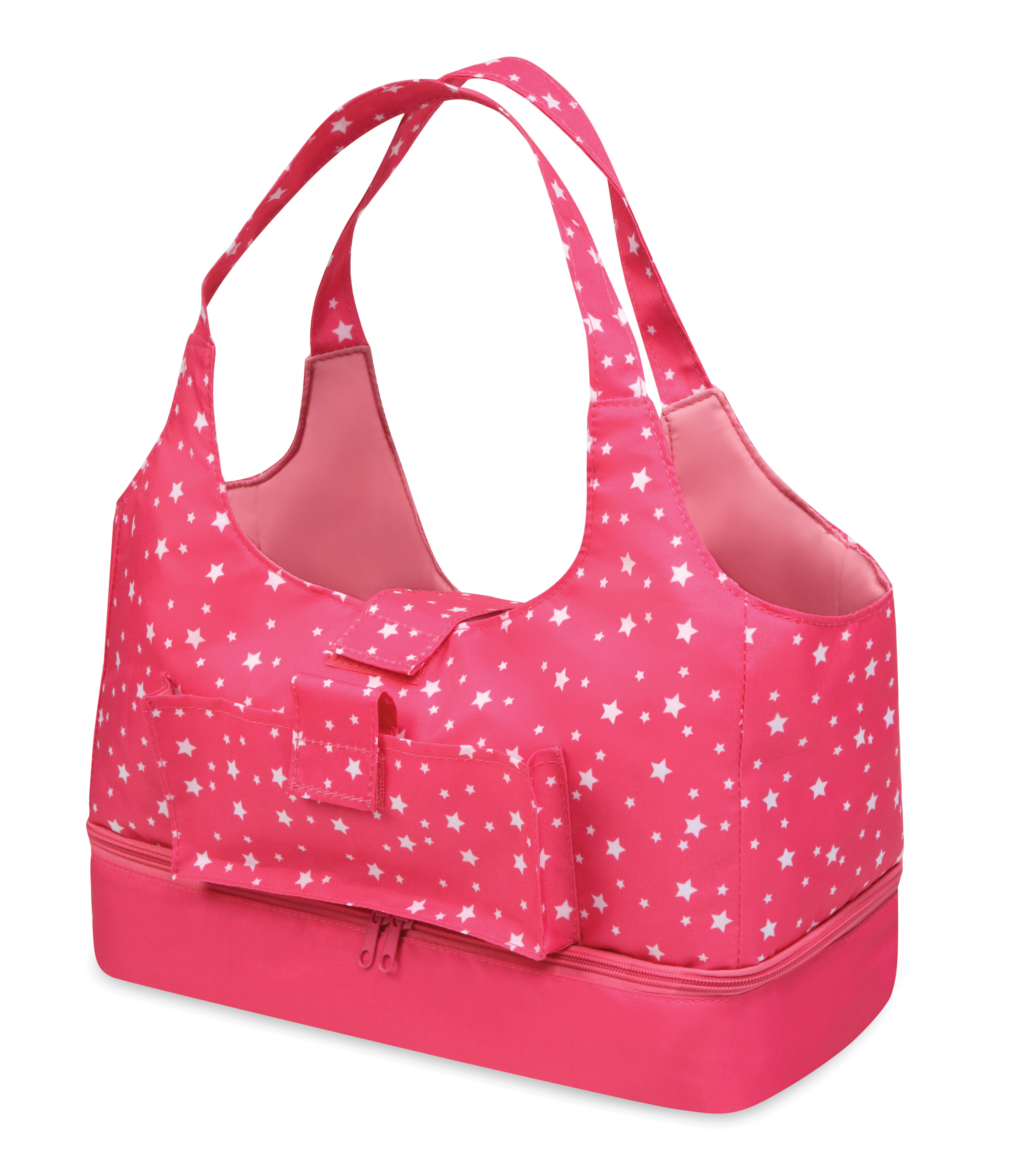 New American Girl Starry Tote~Pink/White Carrier Travel Bag Storage Holds 2 Doll
