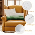 thumbnail image 6 of Green Beige Ombre Outdoor Pillow Covers 24x24 Set of 2,Waterproof Patio Throw Pillowcase Protectors,Minimalist Ocean Waves Linen Square Decorative Pillow Shams Cushion Covers for Seat Bed Couch Sofa, 6 of 8