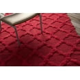 thumbnail image 4 of Mark&Day Wool Rugs, 2x8 Huttig Modern Shag Bright Red Runner Area Rug, Red Carpet for Hallway, Kitchen, Bedroom or Living Room (2'6" x 8' Runner), 4 of 4