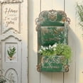 thumbnail image 2 of Bigfortune Metal Wall Planter For Outdoor Indoor,Metal Plant Pot Holders,Rustic Wall Hanging Planter,Garden Wall Flower Planters, 2 of 5