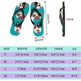 thumbnail image 2 of Dreamtimes Flip Flops Slippers Cute Dog Puppy Animal Green for Women Girl Men Sandals Beach Summer Shower Slippers, 2 of 5