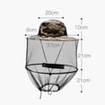 thumbnail image 3 of Sombrero De Malla Accesorios De Senderismo Multicolor Mano De Obra Suministros De Pesca Diseño Plegable Transpirable Gorra De Red Equipo Al Aire Libre Sweethay AP008197-09, 3 of 5