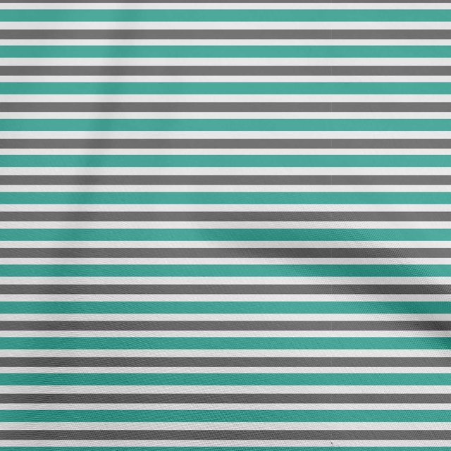 oneOone Polyester Spandex Sea Green Fabric Stripes Sewing Material Print Fabric By The Yard 56 Inch Wide