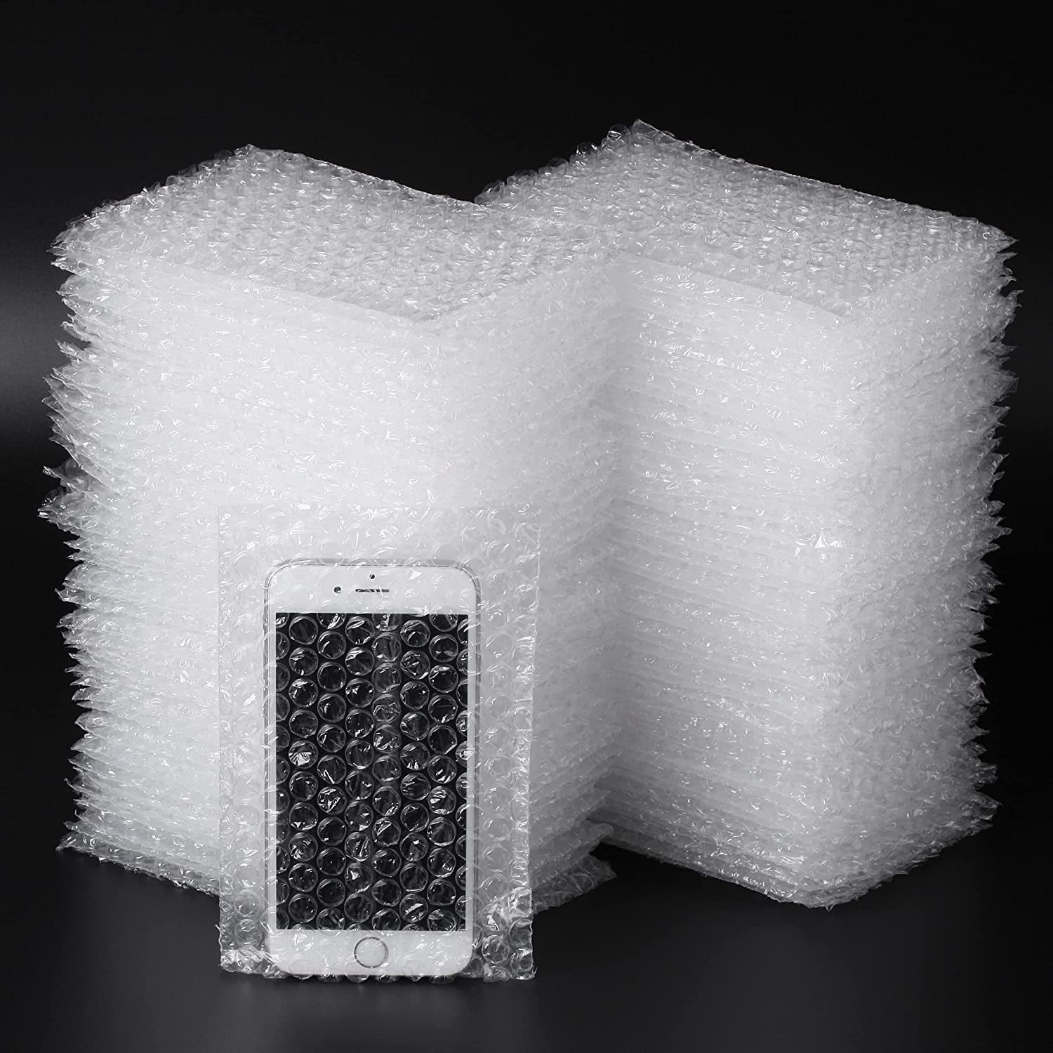 100 6x8.5 BUBBLE OUT POUCHES BAGS WRAP CUSHIONING SELF SEAL CLEAR 6" x 8.5" 