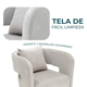 thumbnail image 5 of MUNDO IN MUEBLES Sillón Lipari 366 Greige | Sillón Moderno Tapizado en Tela Greige Suave y Resistente | Estructura de Madera Sólida | Cojines Acolchados y Extraíbles, 5 of 10