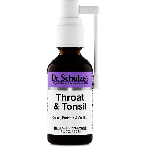 Dr. Schulze's Throat & Tonsil, Soothing Spray, 1 oz (13 Servings)