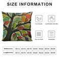 thumbnail image 5 of ONETECH Tree Farmhouse Pillow Cover, Colorful Tree Waist Lumbar Throw Pillow case Cushion Cover for Sofa Home Decorative, 5 of 5