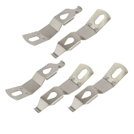Spring Hanger - Picture Photo Frame Metal Spring Turn Clip Hanger Silver Tone 5pcs