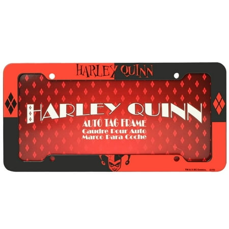 - License Plate Frame - Car Truck SUV - Plastic - DC Comics - Harley Quinn