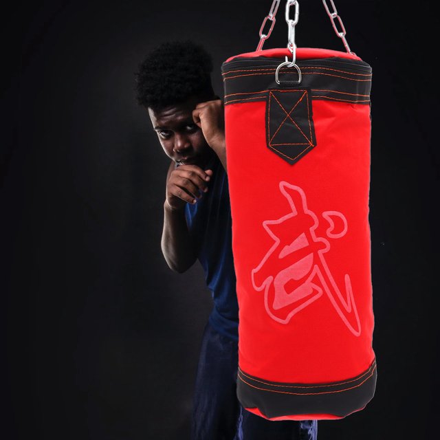 FELTECHELECTR Heavy Punching Bag Red Waterproof Weight Lifting 1Set