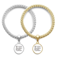 thumbnail image 1 of Quote Difficult Circumstances Is The Textbook Life Lover Bracelet Bangle Pendant Jewelry Couple Chain, 1 of 3