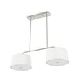 thumbnail image 6 of Hunter - Cottage Hill 4-light Brushed Nickel, Large Chandelier, Dimmable, Modern Style, Linear Shaped, for Bedrooms, Dining, Living Rooms - 19892, 6 of 9