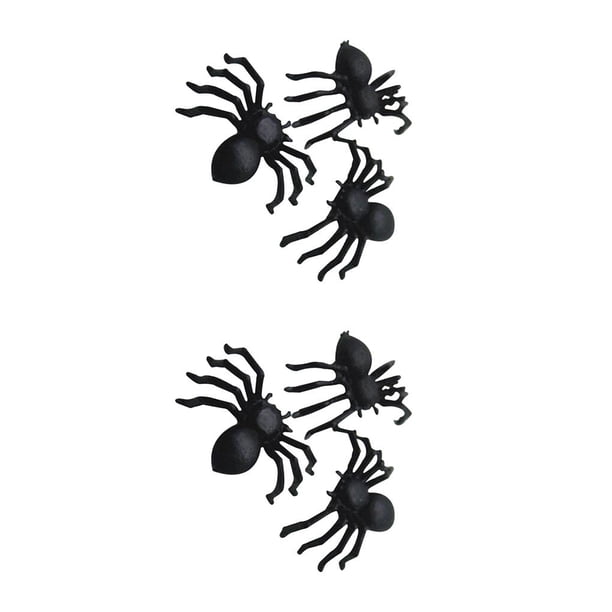 Matsuzay 50/100 Uds juguete de araña de Halloween plástico luminoso negro Mini araña falsa accesorios engañosos fiesta en casa vacaciones suministros Type3 NO3 Matsuzay CBP373087