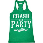 PB Crash My Party Anytime Funny Womens Tank Top