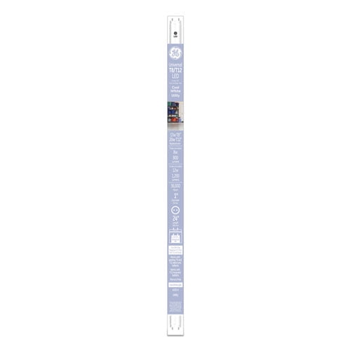 24" T8/T12, 20 W, T8 Tube, Cool White, 6/Carton