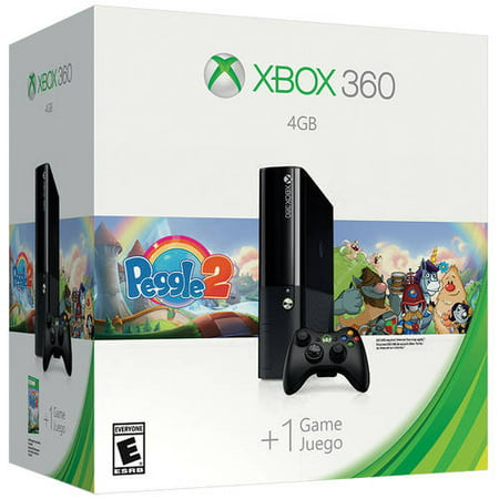 Refurbished Microsoft L9V-0039 Xbox 360 4GB Console Peggle 2 Bundle - Black