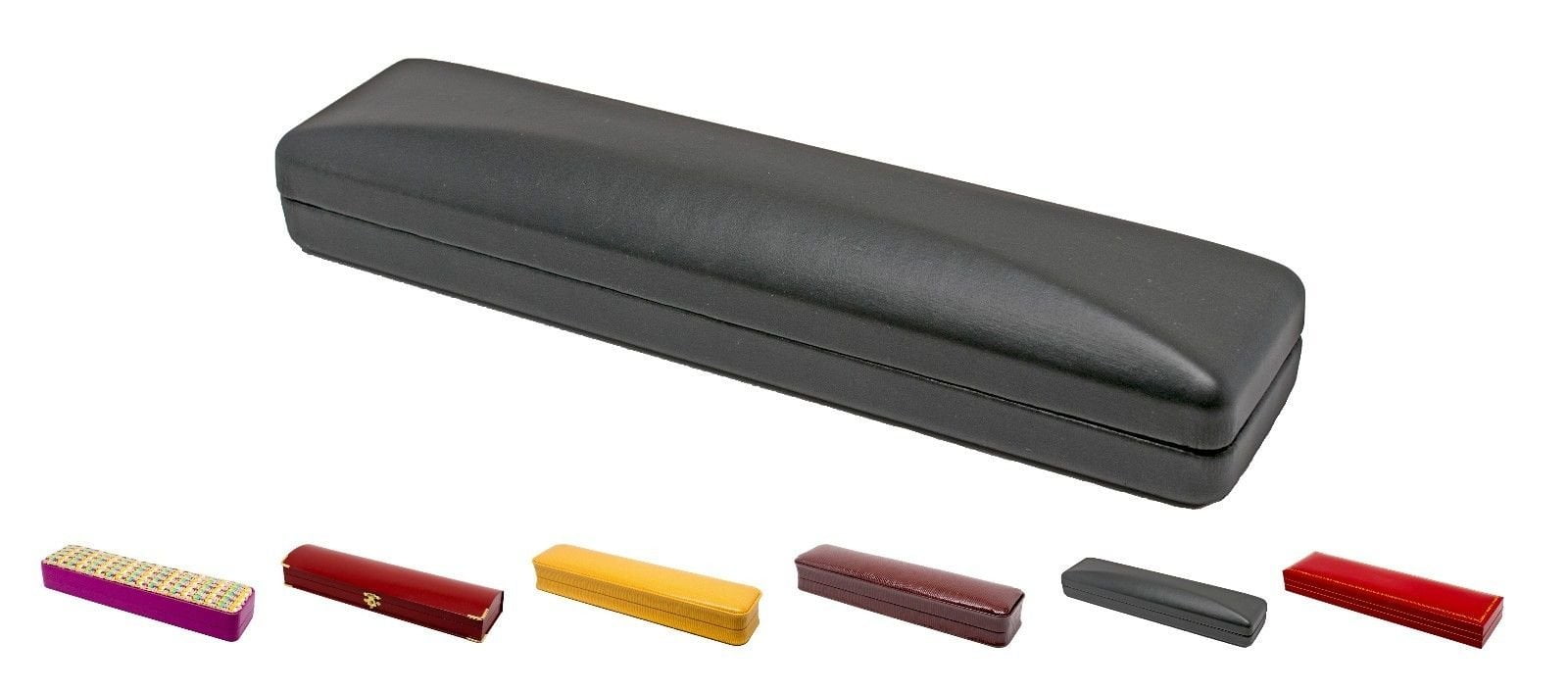 Novel Box Jewelry Bracelet Boxes in Leather and Suede Assorted Models