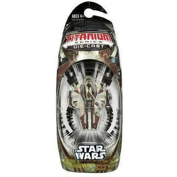 Star Wars Titanium Series 2006 Obi-Wan's Jedi Starfighter Diecast Vehicle (Red)