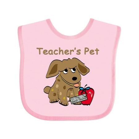 

Inktastic Teacher s Pet Gift Baby Boy or Baby Girl Bib
