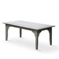 thumbnail image 6 of Caterina Teak Outdoor Coffee Table, Weathered Gray, 6 of 7