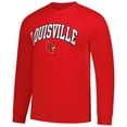 thumbnail image 2 of Men's Red Louisville Cardinals Logo Long Sleeve T-Shirt, 2 of 3