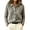 Gray, variant on Women's Winter Tops Button Down Collared Long Sleeve Slim Sweater Jacket Casual Solid Coat, Wine L