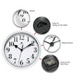 thumbnail image 7 of Infinity Instruments Analog Round White Classic Wall Clocks, 7 of 7
