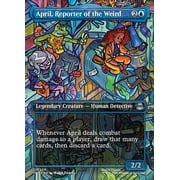 MtG Teenage Mutant Ninja Turtles Uncommon April, Reporter of the Weird [Borderless Scene] #206