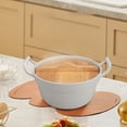 thumbnail image 5 of Rupoun Korean Ramen Noodle Pot Nonstick Aluminum Alloy Soup Stockpot with Wood Lid Fast Heating Cookware for Home Travel Camping Kitchen, 7.68 inches / 19.5 cm, 5 of 9