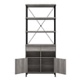 thumbnail image 6 of Furniture of America Brix Multi-Storage Wood Adult Bookcase, Vintage Gray Oak, 6 of 10