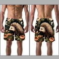 thumbnail image 3 of luoweisi Men's Beach Shorts Quick Dry Swim Trunks with Mesh Lining Hedgehog L, 3 of 5