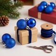 thumbnail image 5 of Ouuluon 24Pcs Shatterproof Christmas Baubles, Matte Shiny Glitter Xmas Ornament Balls Tree Hanging Decor, 5 of 6
