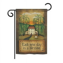 Breeze Decor BD-SH-G-100072-IP-BO-D-US18-SB 13 x 18.5 in. Each New Day Inspirational Sweet Home Impressions Decorative Vertical Double Sided Garden Flag
