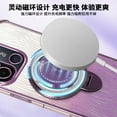 thumbnail image 6 of Kickstand Case for Redmi 12C 4G Cover Soft TPU Silicone Phone Case with Luxury Magnetic Mirror Stand Shell for Women Men Anti-Fall Protective Cover Compatible with Redmi 12C 4G Case, 6 of 7