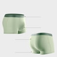 thumbnail image 3 of L-5X Plus Size Underwear for Men Big & Tall Boxer Briefs Mens Casual Solid Color Stretchy Slim Mid Waisted Breathable Support Athletic Workout Boxers, 3 of 7