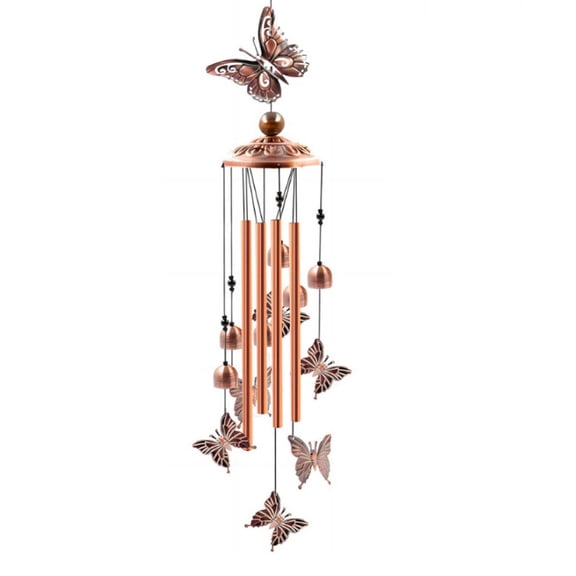 Garden Butterfly Windchimes Deep Tone Metal Wind Chimes Chapel Bells Outdoor Balcony Window Hanging Decorations Ornaments