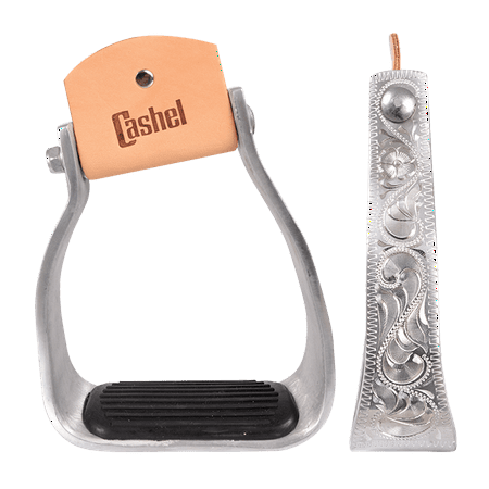 Cashel Slanted Stirrup Engraved 2 X 4
