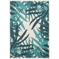 thumbnail image 2 of Unique Loom Outdoor Botanical Collection Area Rug - Sprig (2' x 3' 1" Rectangle Teal blue/Navy Blue), 2 of 9