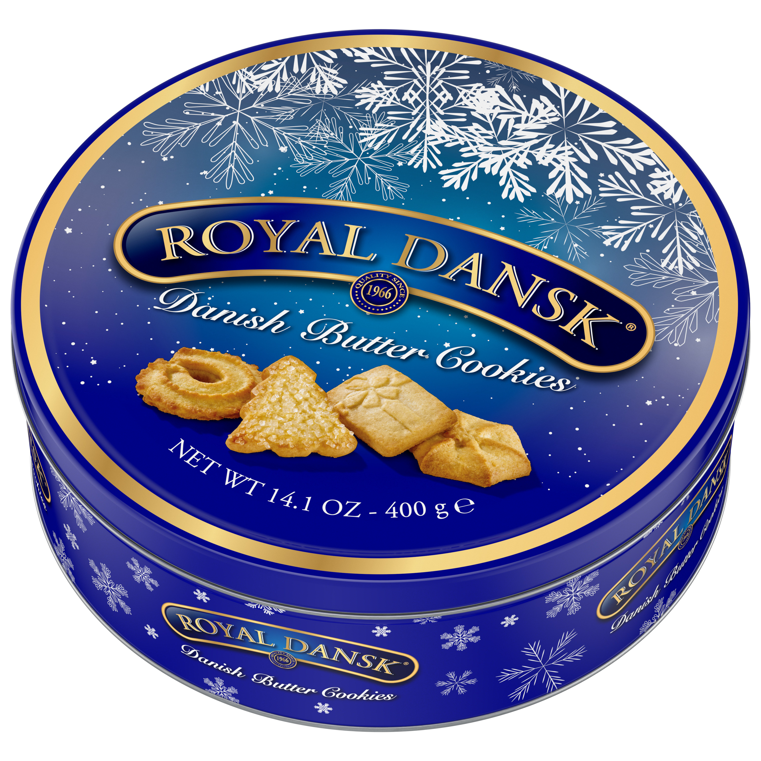Royal Dansk Holiday Danish Butter Cookies, Snowflake Tin, 14.1oz (400g)  Premium Assorted Cookies, Festive Gift Tin, Perfect for Christmas Gifts and Holiday Treats - Walmart Exclusive