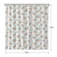 thumbnail image 5 of Pioneer Flower Floral Print Pattern Shower Curtain 72”x72", Bathroom Decorative Shower Curtain Set with 12 Hooks, Waterproof Washable, 5 of 6