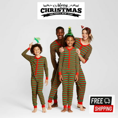 

Gueuusu Christmas Family Matching Pajamas Women Jammies Men Clothes Sleepwear Long Sleeve Pjs